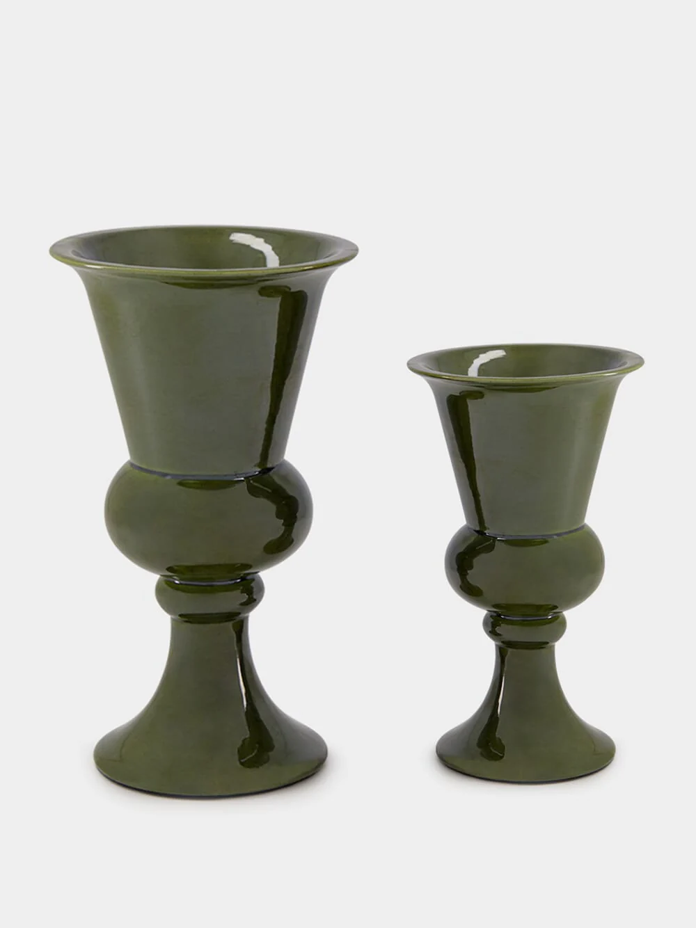 Florbela Green Ceramic Small Vase - Image 4