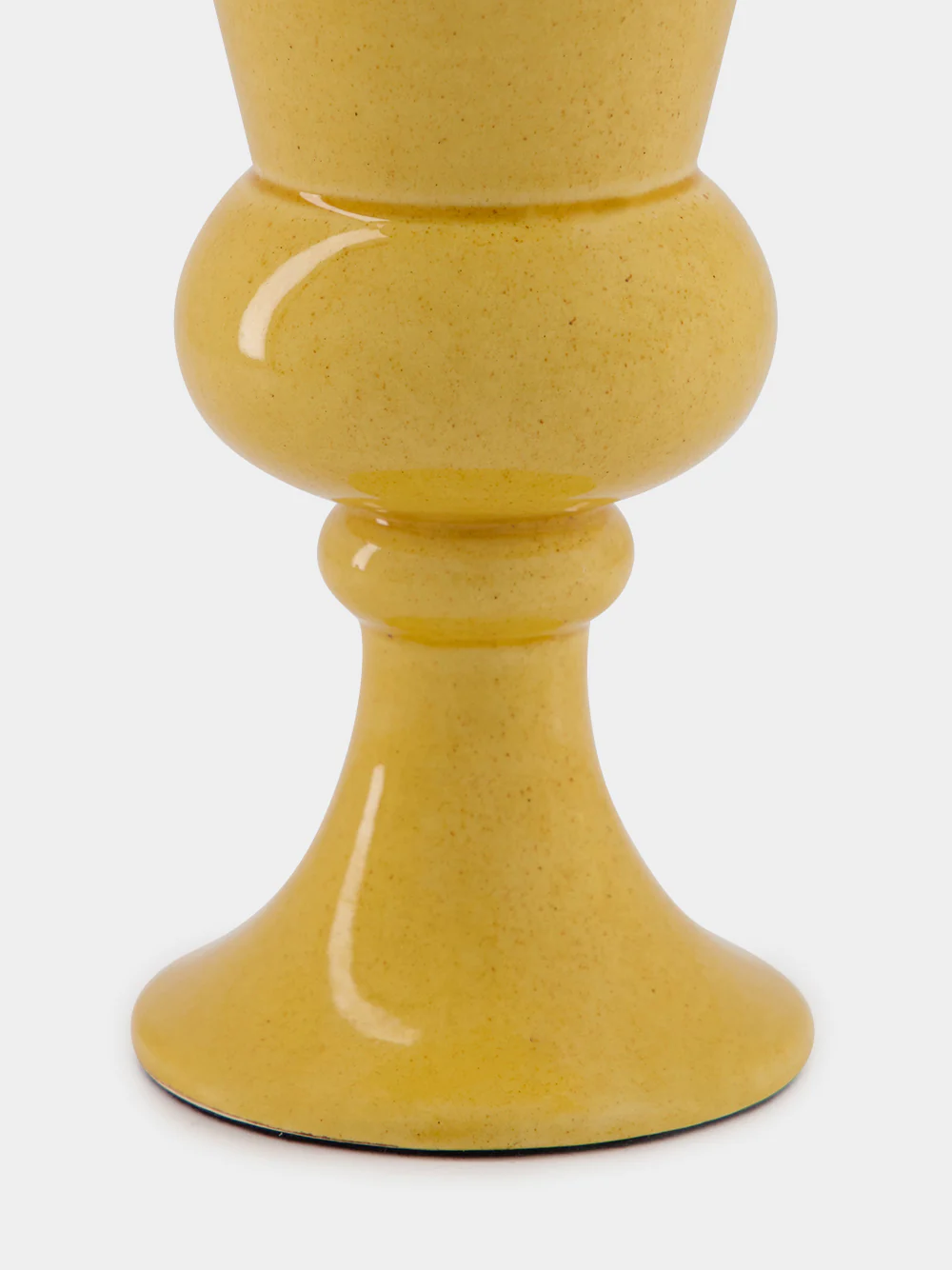 Florbela Yellow Ceramic Medium Vase - Image 3