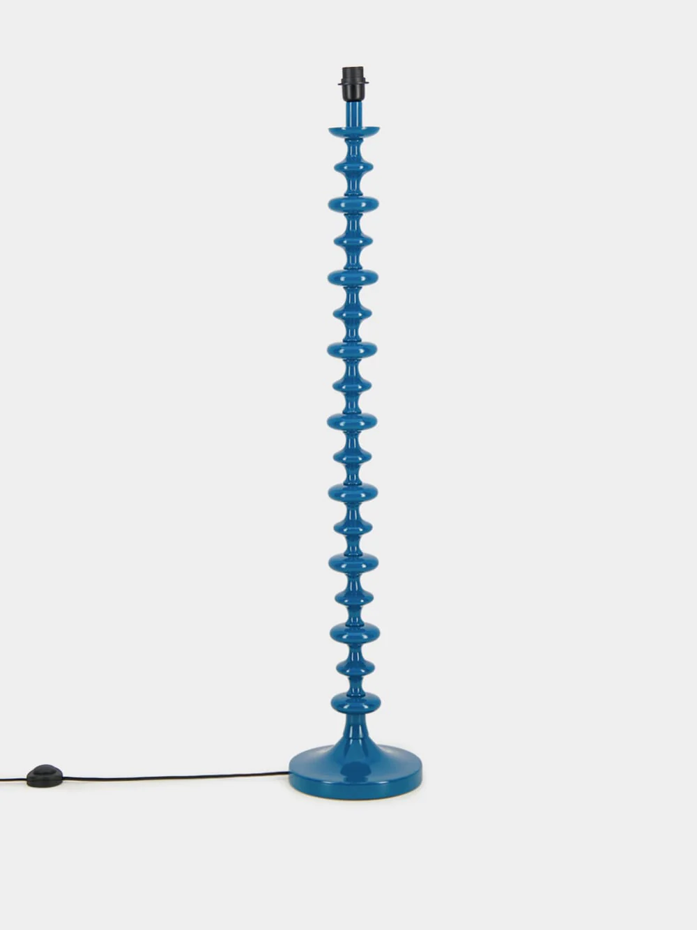 Freixo Blue Wood Floor Lamp Base - Image 3