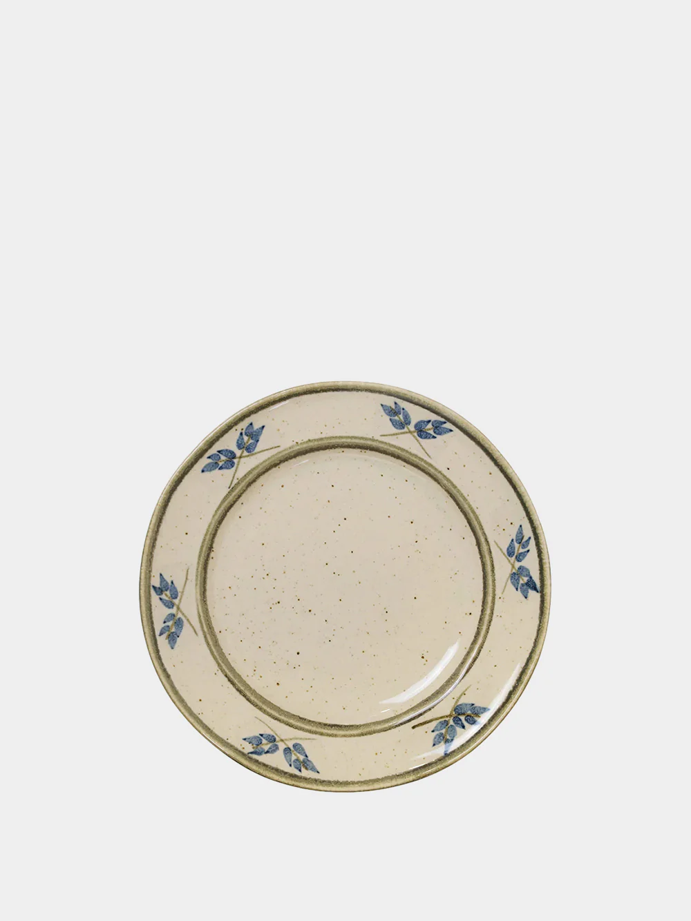 Hand-Painted Lusitano Leaf Stoneware Dessert Plate