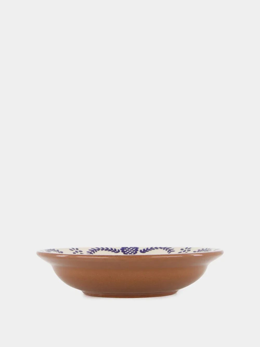 Hand-Painted Viana Blue Stoneware Soup Plate - Image 3