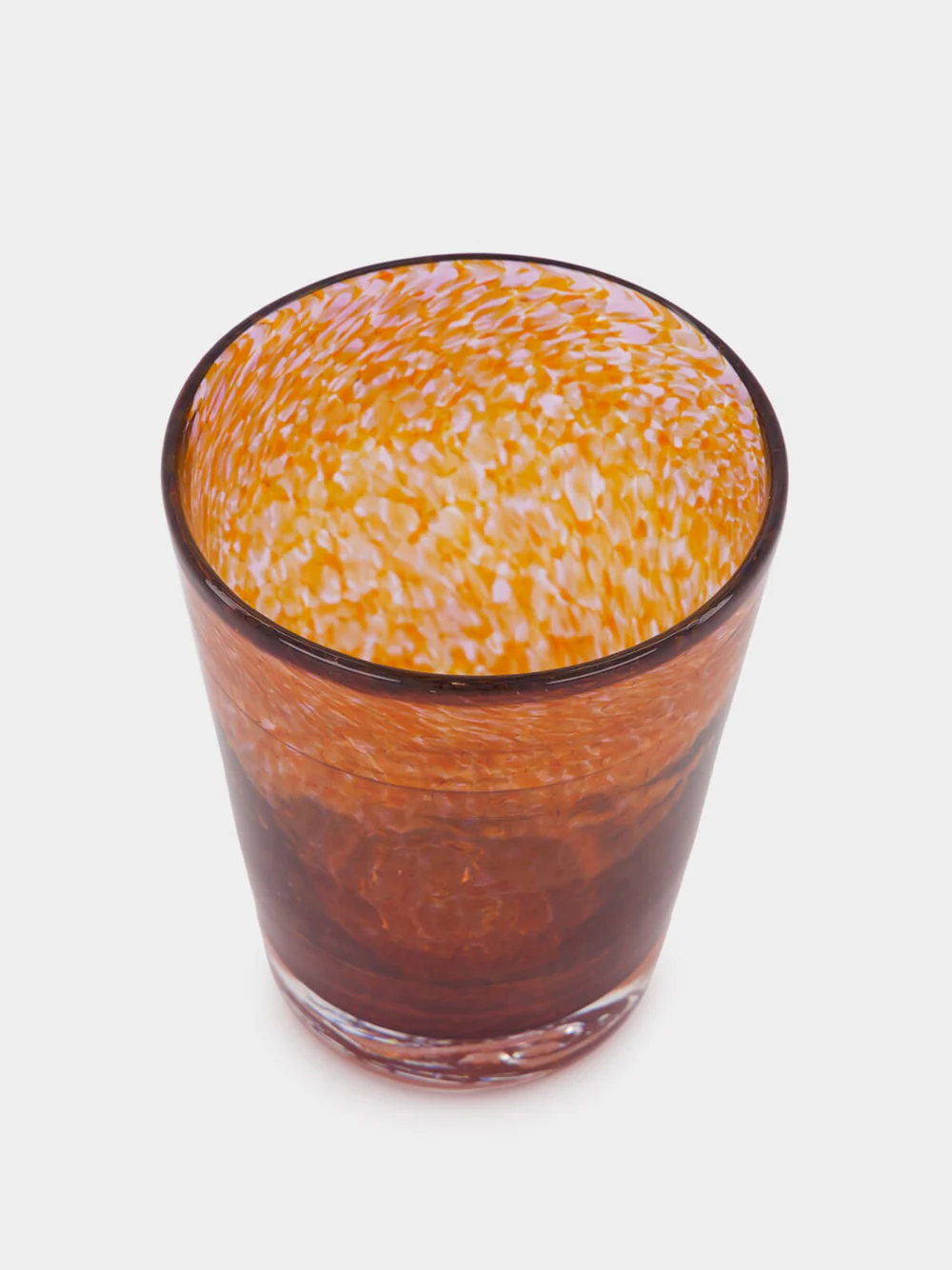 Handblown Avis Amber Glass Tumbler - Image 2