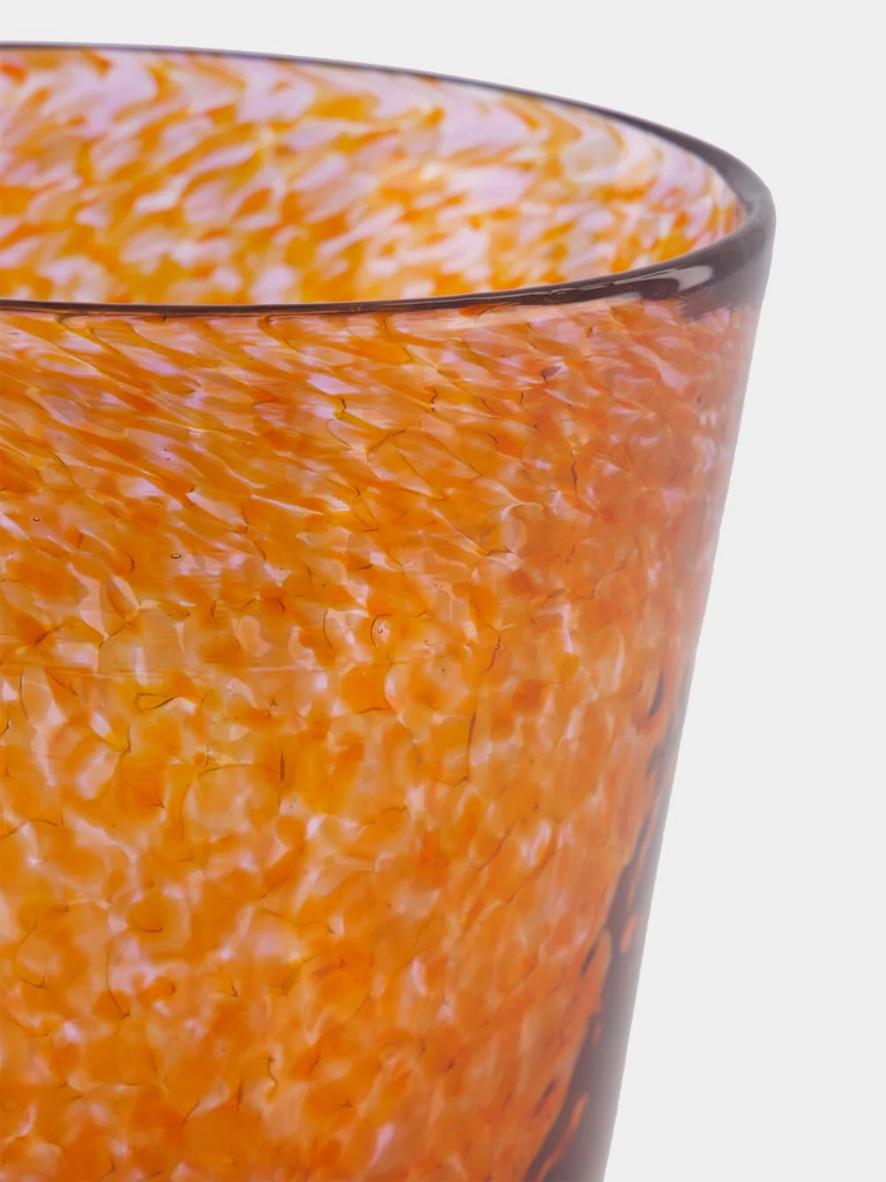 Handblown Avis Amber Glass Tumbler - Image 3