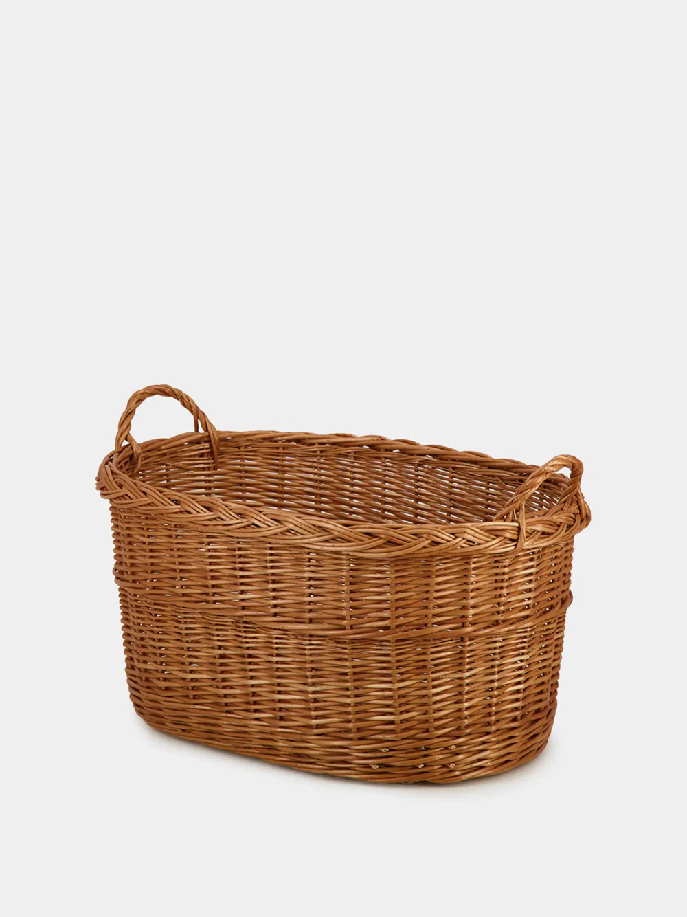 Handmade Furnas Natural Wicker Medium Basket - Image 2