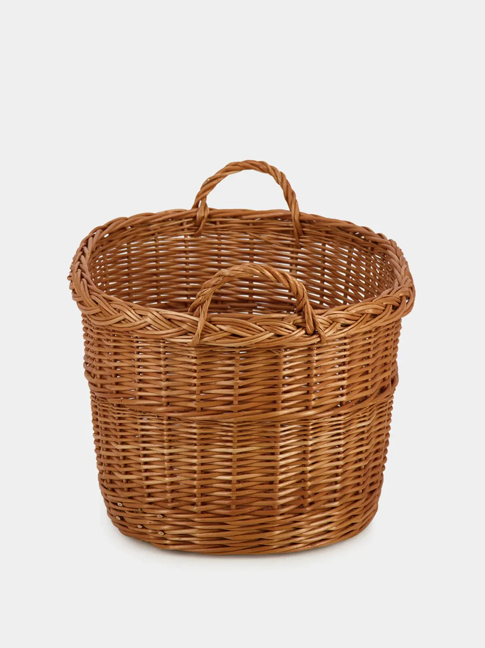 Handmade Furnas Natural Wicker Medium Basket - Image 4