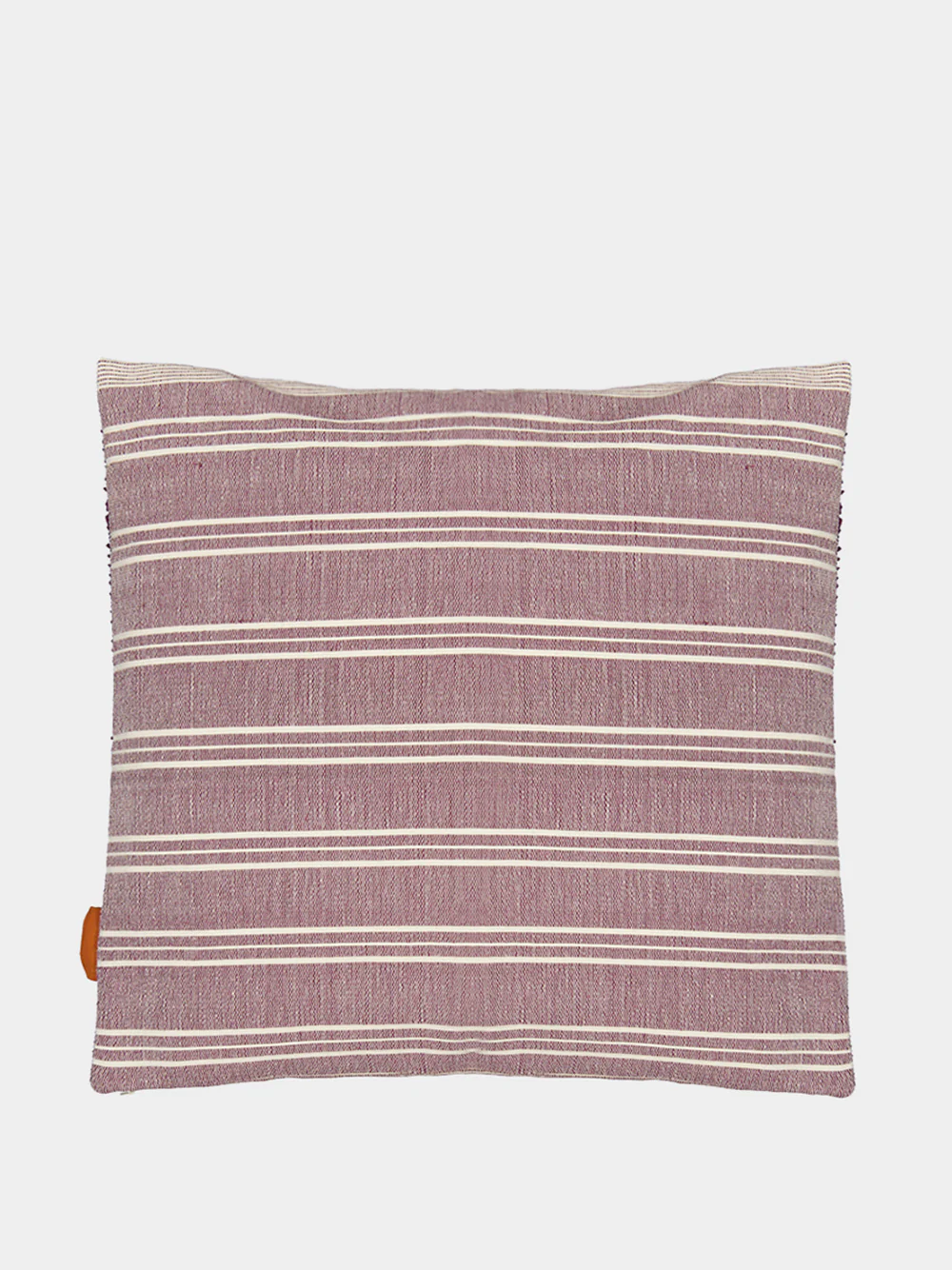Handmade Inês Bordeaux Cotton and Linen Cushion - Image 2
