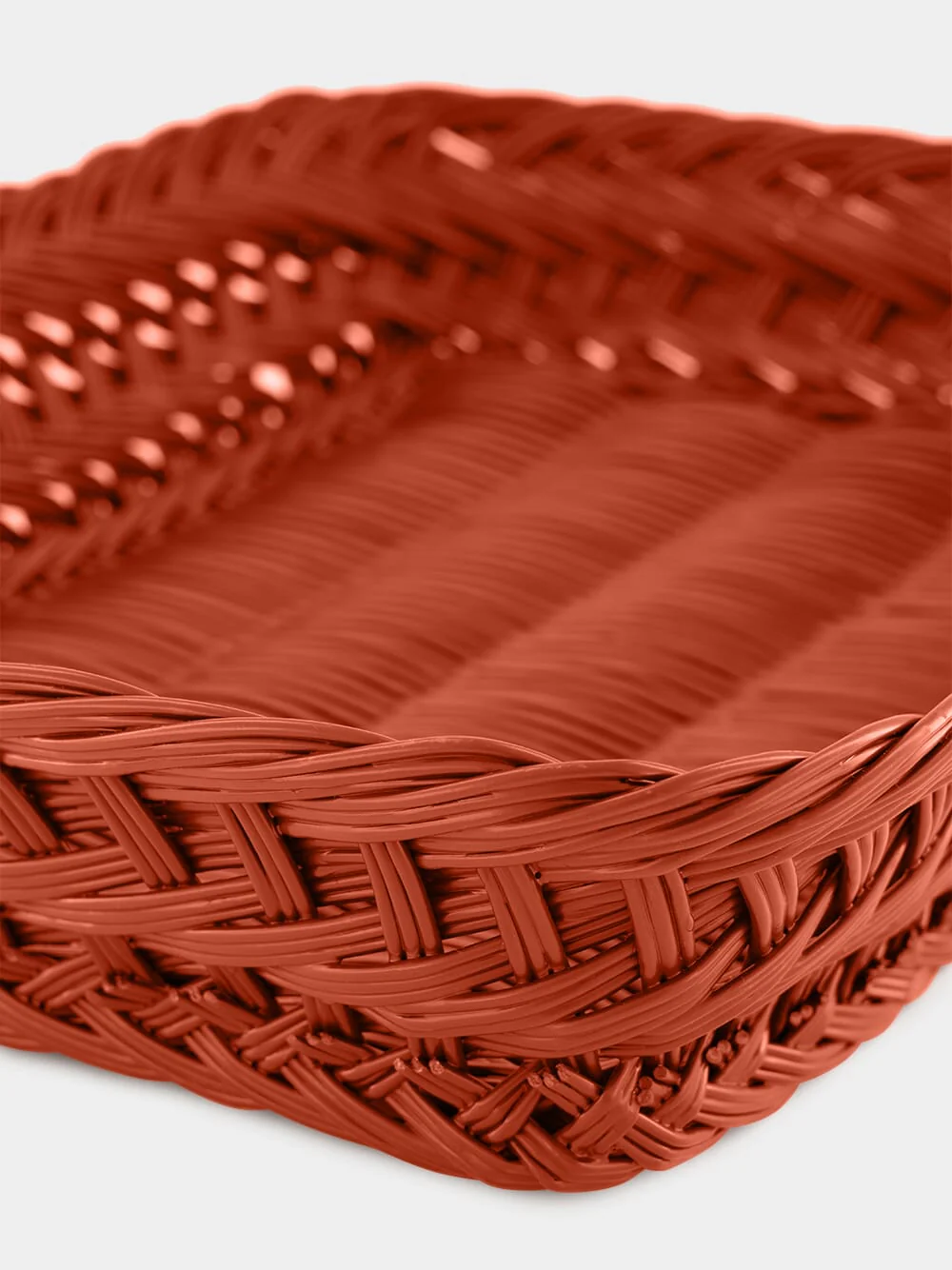 Handmade Vitória Brick Wicker Medium Tray - Image 4