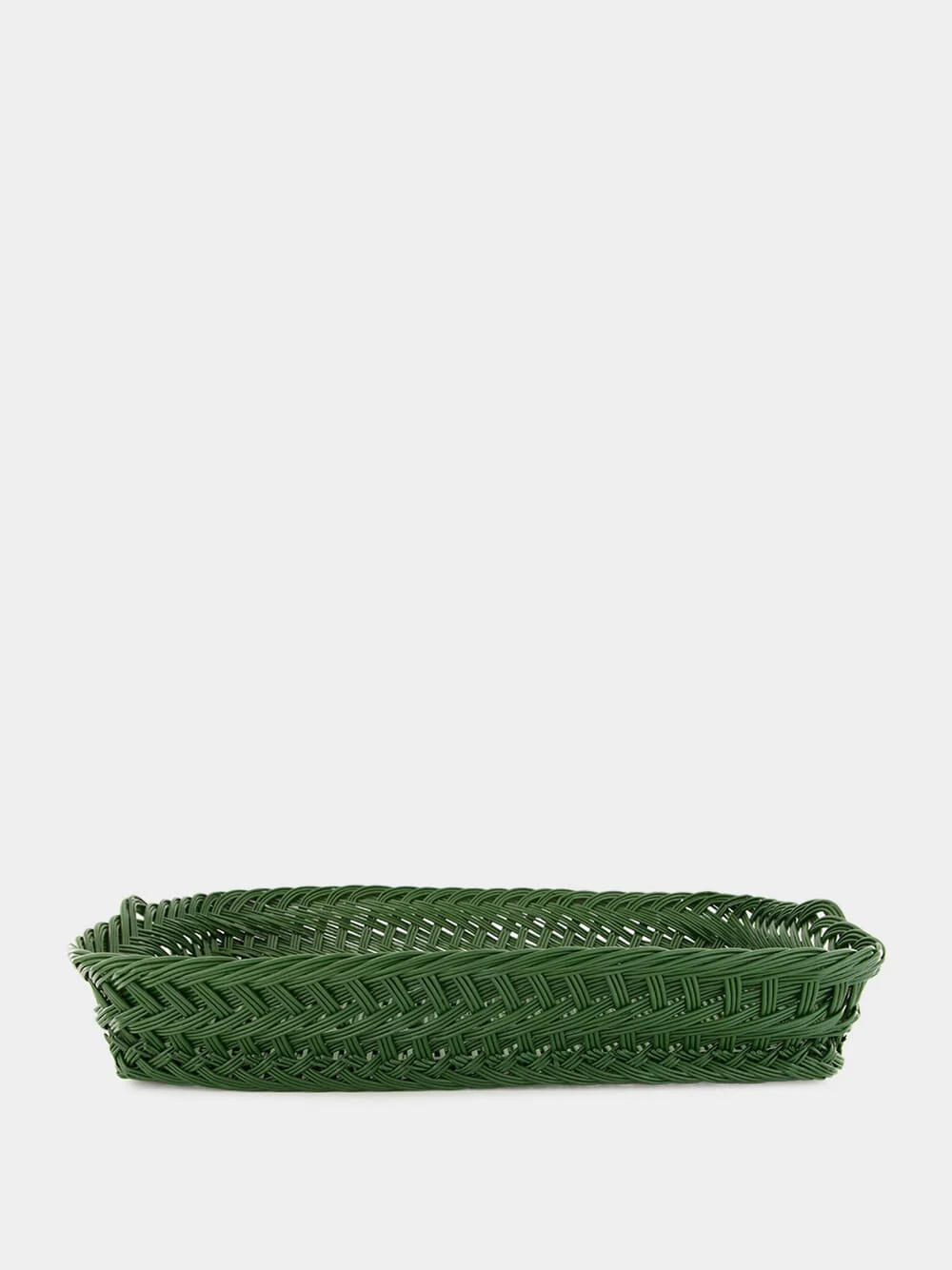 Handmade Vitória Green Wicker Large Tray