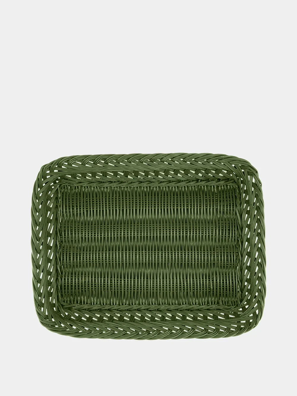 Handmade Vitória Green Wicker Medium Tray - Image 2