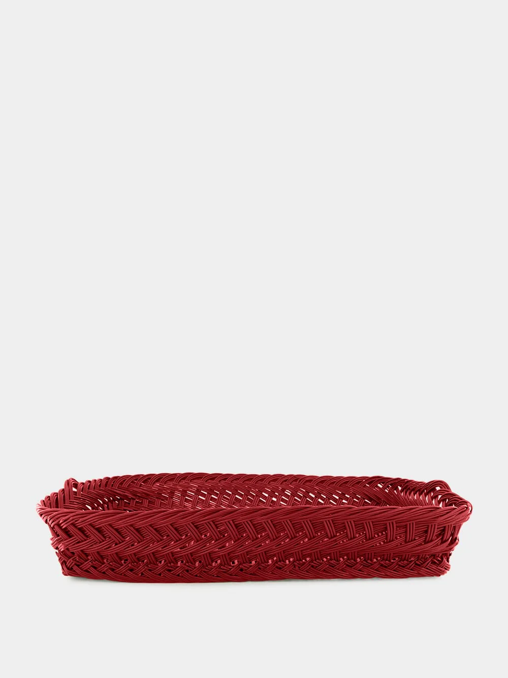 Handmade Vitória Red Wicker Large Tray