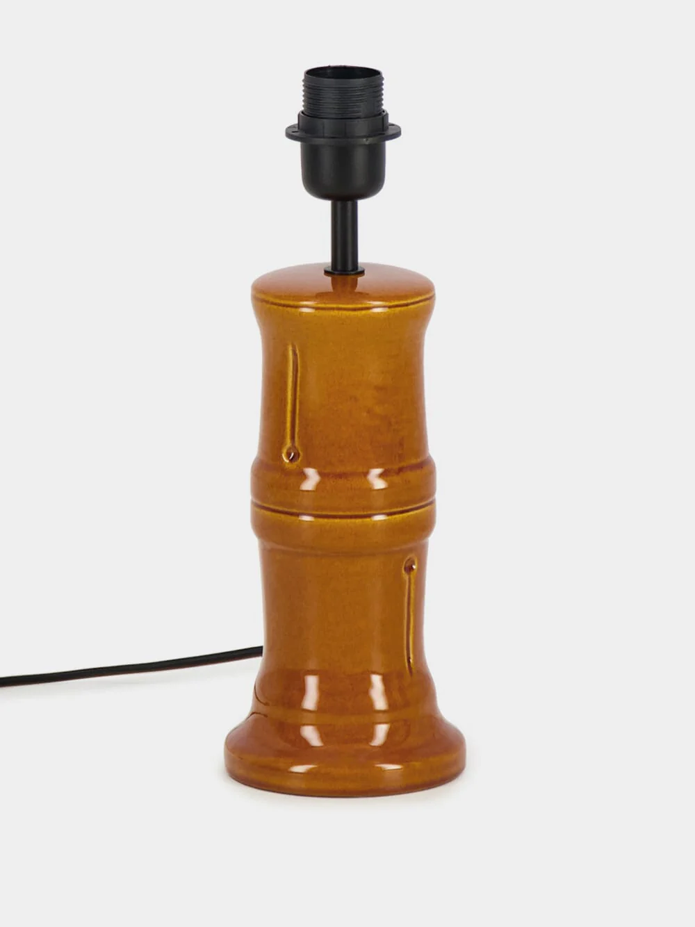 Bambu Yellow Ceramic Lamp Base - Image 3