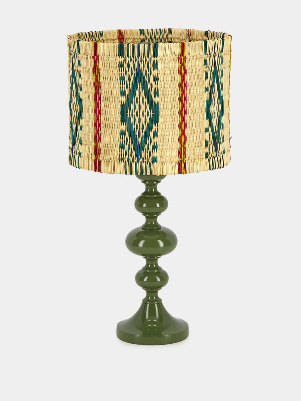 Foz Green Wood Lamp Base - Image 2