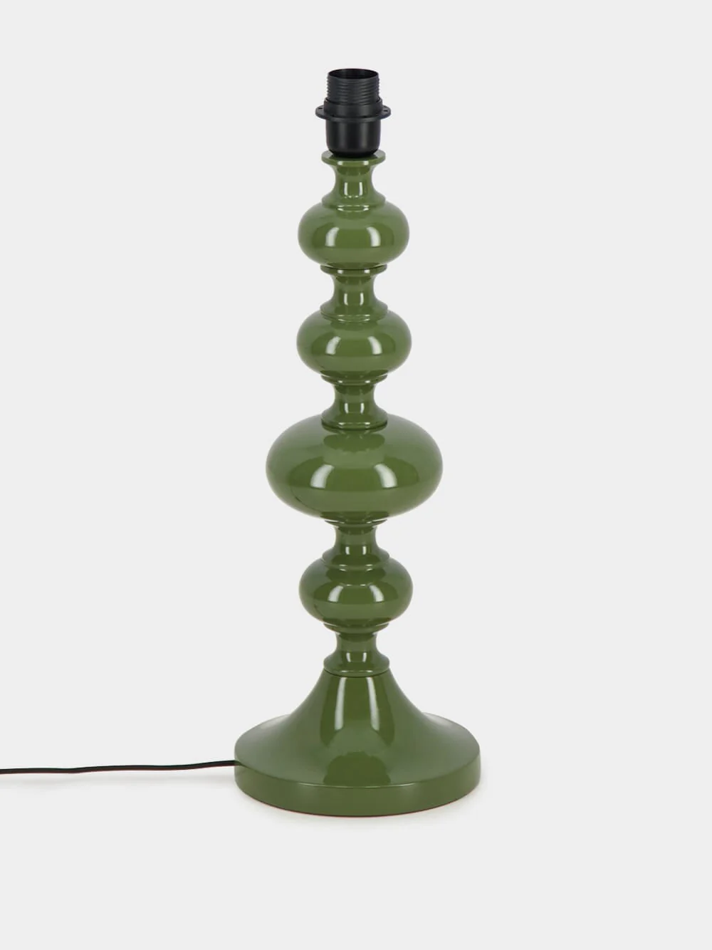 Foz Green Wood Lamp Base - Image 4
