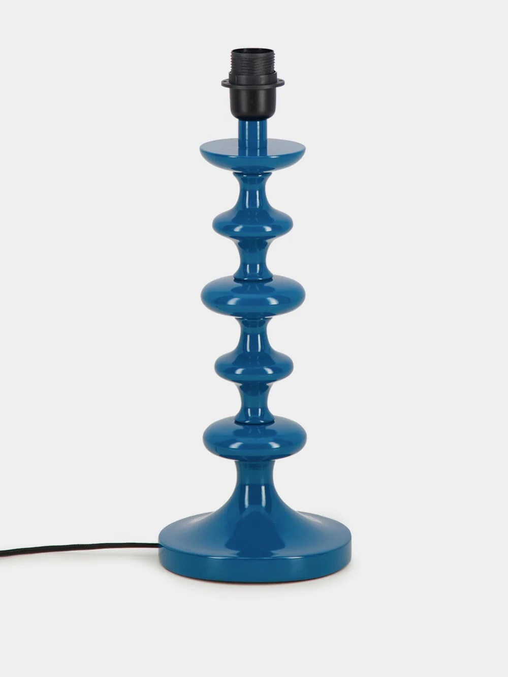 Freixo Blue Wood Lamp Base - Image 2