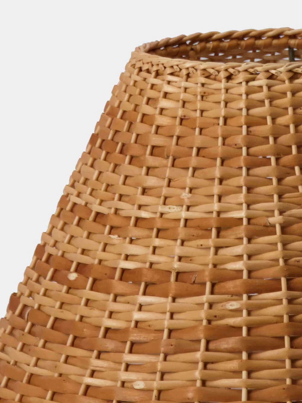 Handmade Camacha Natural Wicker Lampshade - Image 2