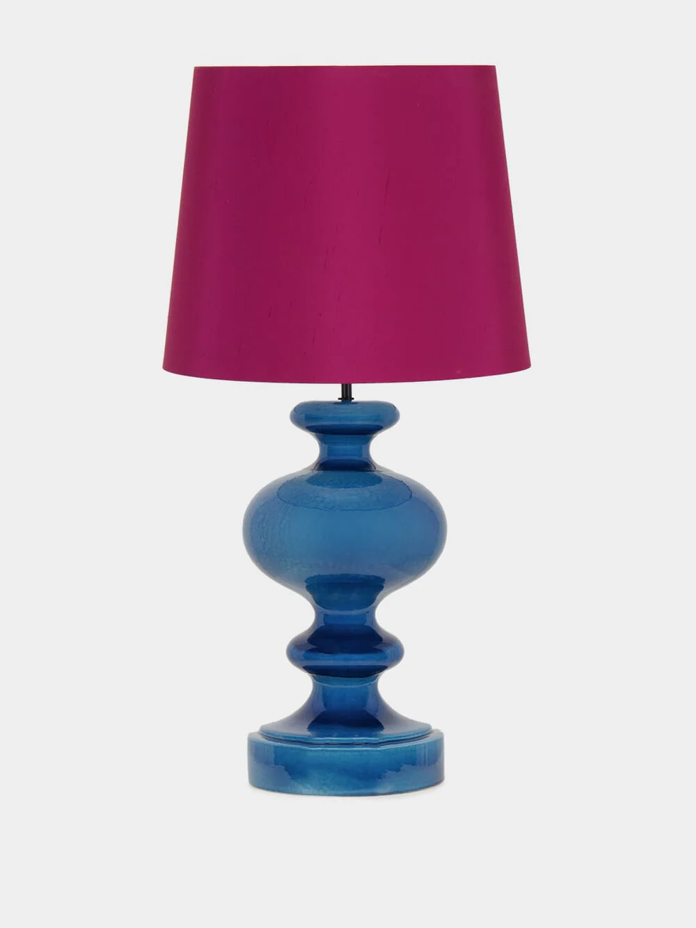 Luso Bordeaux Silk Large Lampshade - Image 2