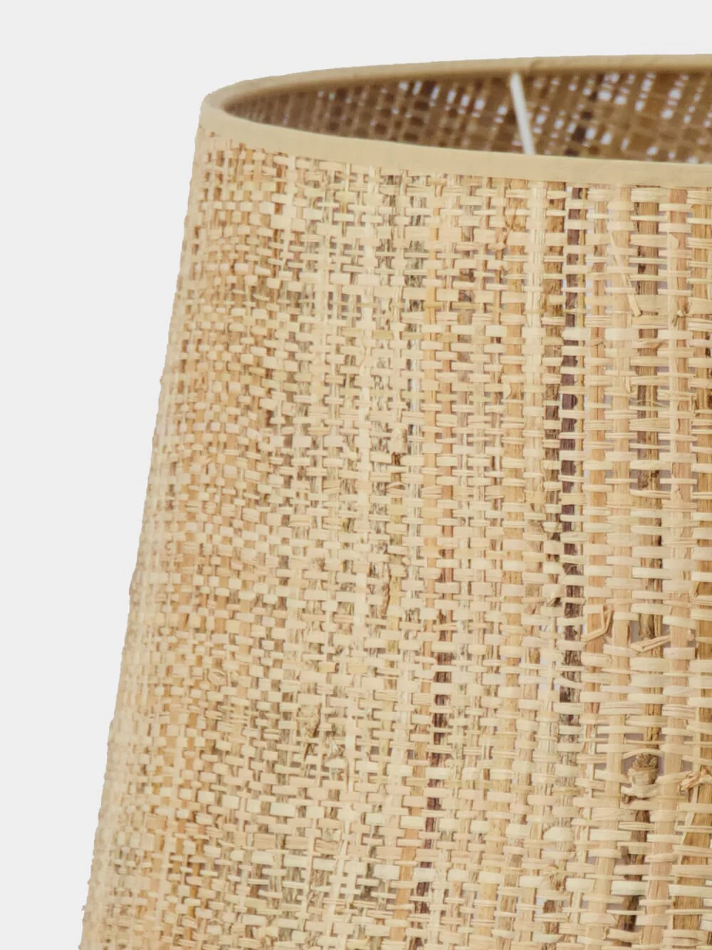Luso Natural Wicker Effect Large Lampshade - Image 3