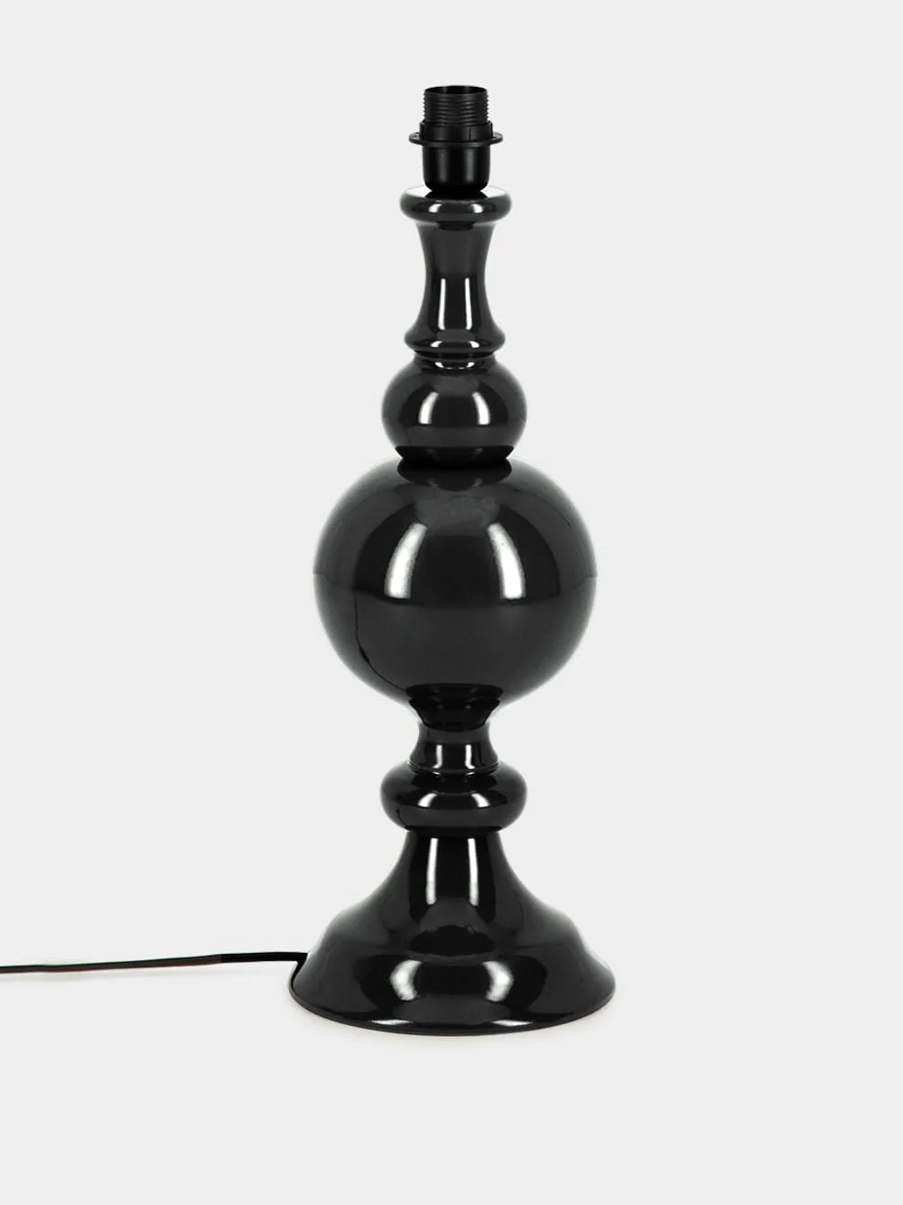 Sado Black Wood Lamp Base - Image 2