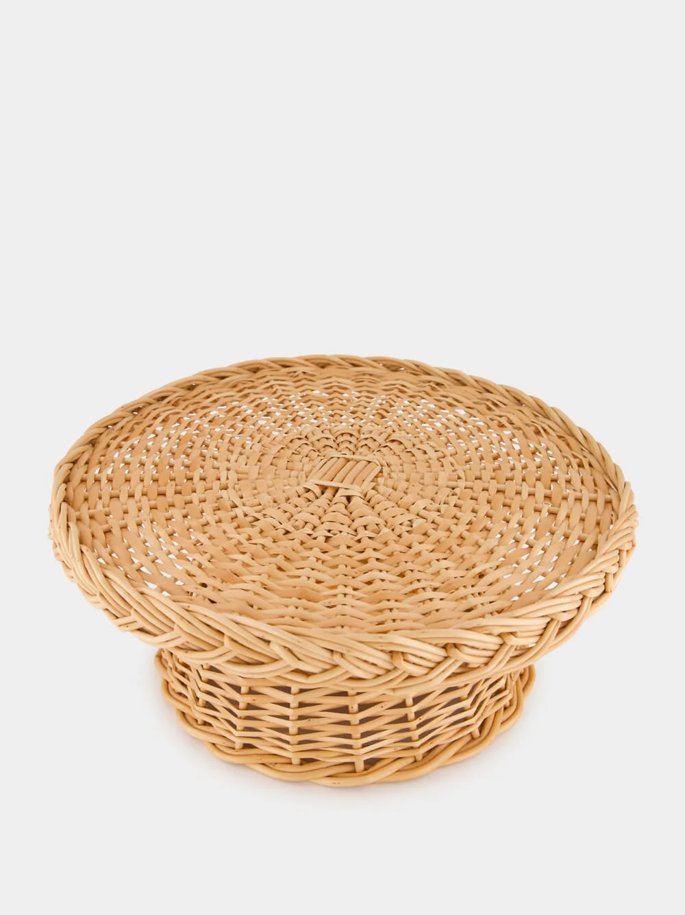 Handmade Vitória Natural Wicker Cake Plate - Image 5