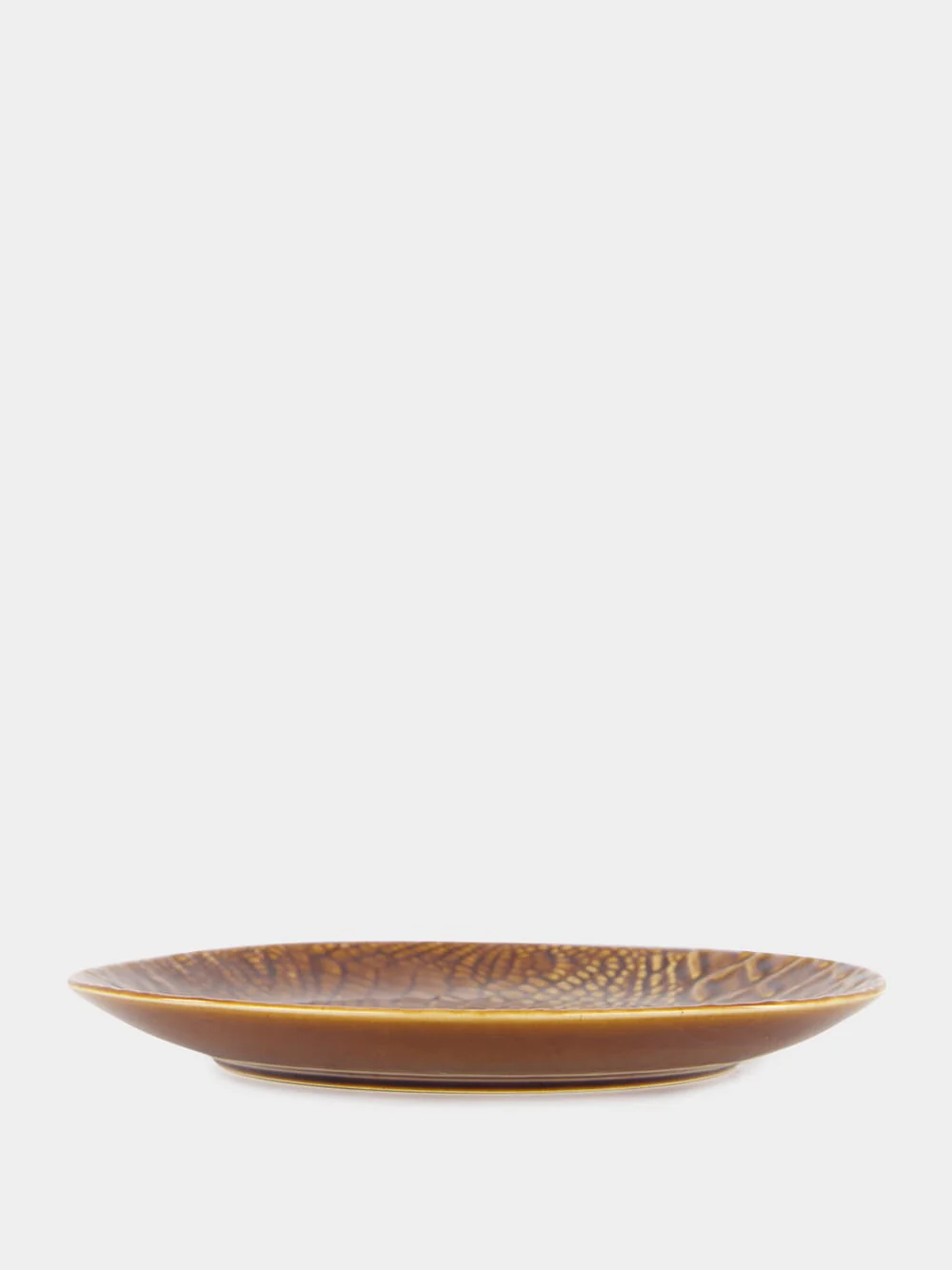 Jacaré Brown Ceramic Dessert Plate - Image 4
