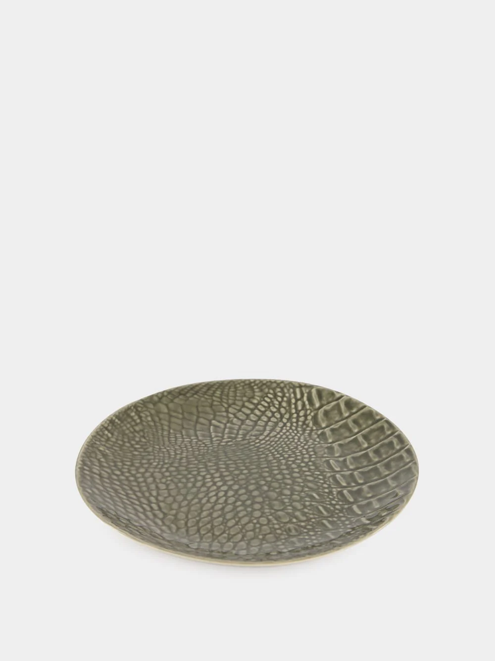 Jacaré Green Ceramic Dessert Plate - Image 3
