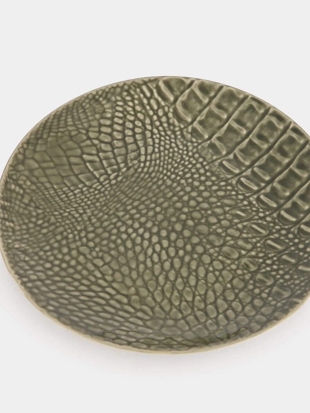 Jacaré Green Ceramic Dessert Plate - Image 5