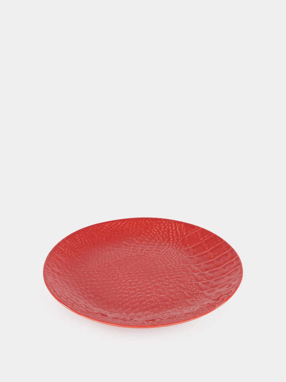 Jacaré Red Ceramic Dessert Plate - Image 2