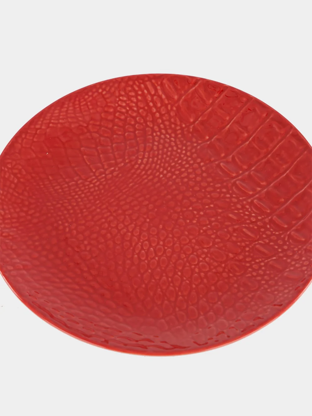 Jacaré Red Ceramic Dessert Plate - Image 4