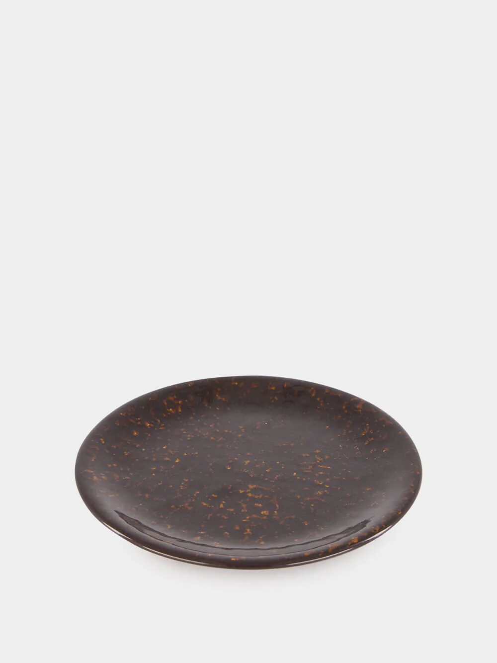 Tartaruga Brown Ceramic Dessert Plate - Image 3
