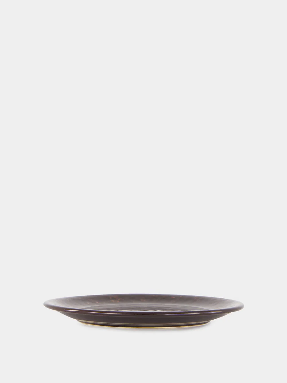 Tartaruga Brown Ceramic Dessert Plate - Image 4