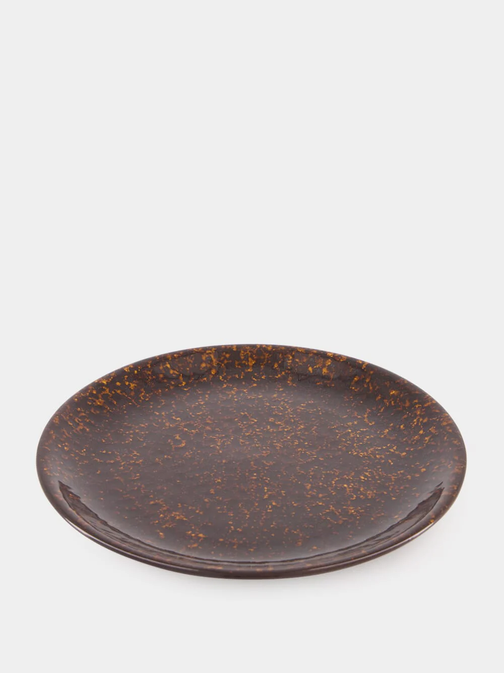 Tartaruga Brown Ceramic Dinner Plate - Image 3