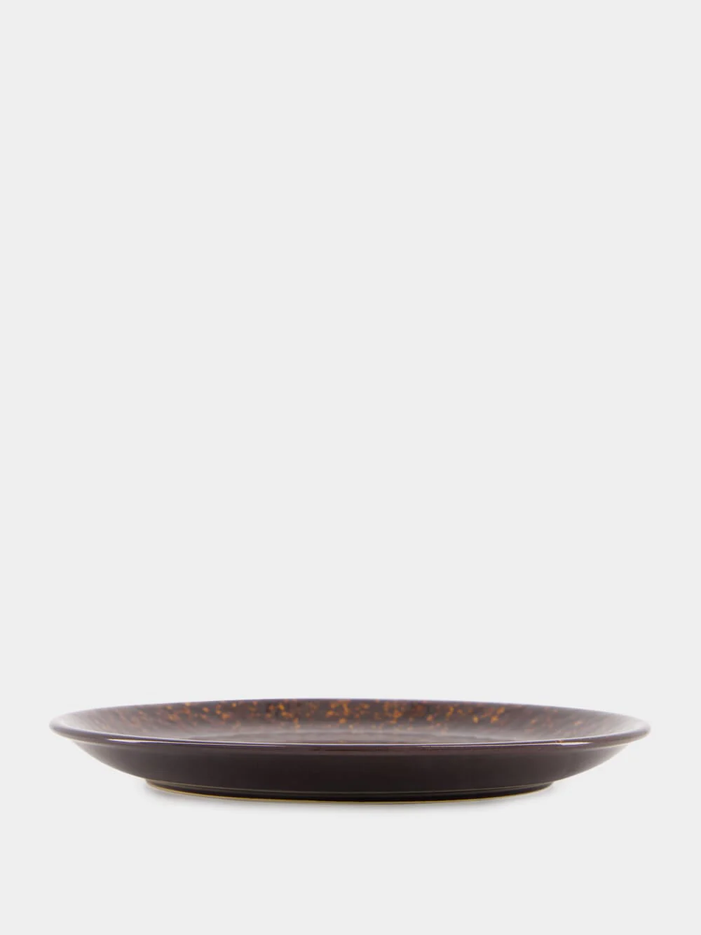 Tartaruga Brown Ceramic Dinner Plate - Image 4