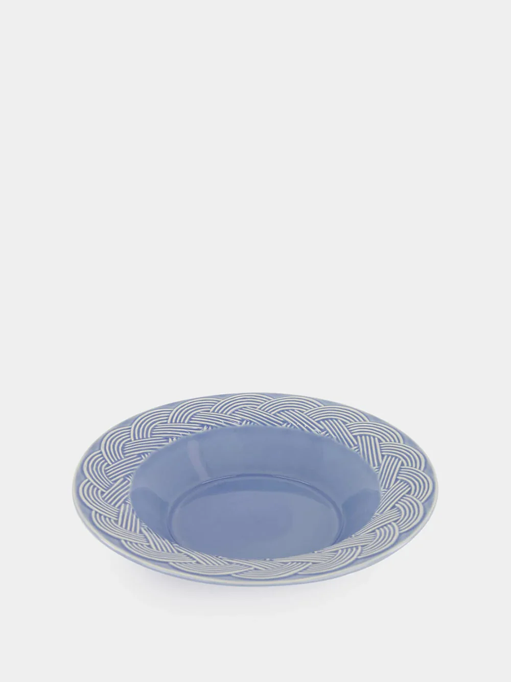 Vime Blue Ceramic Soup Plate - Image 3