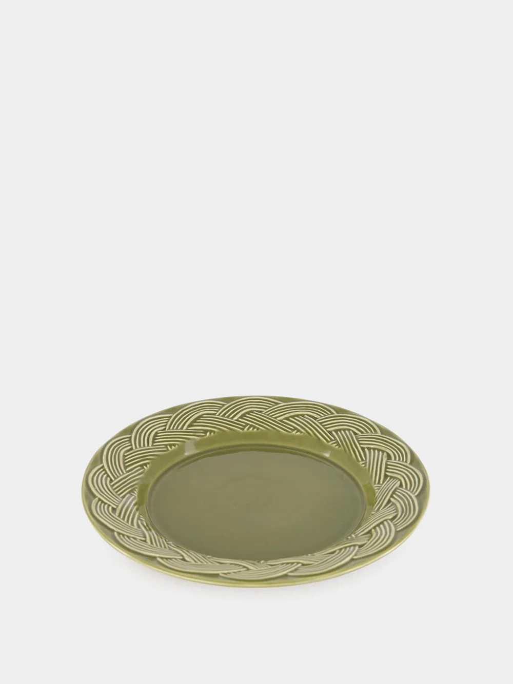 Vime Green Ceramic Dessert Plate - Image 2