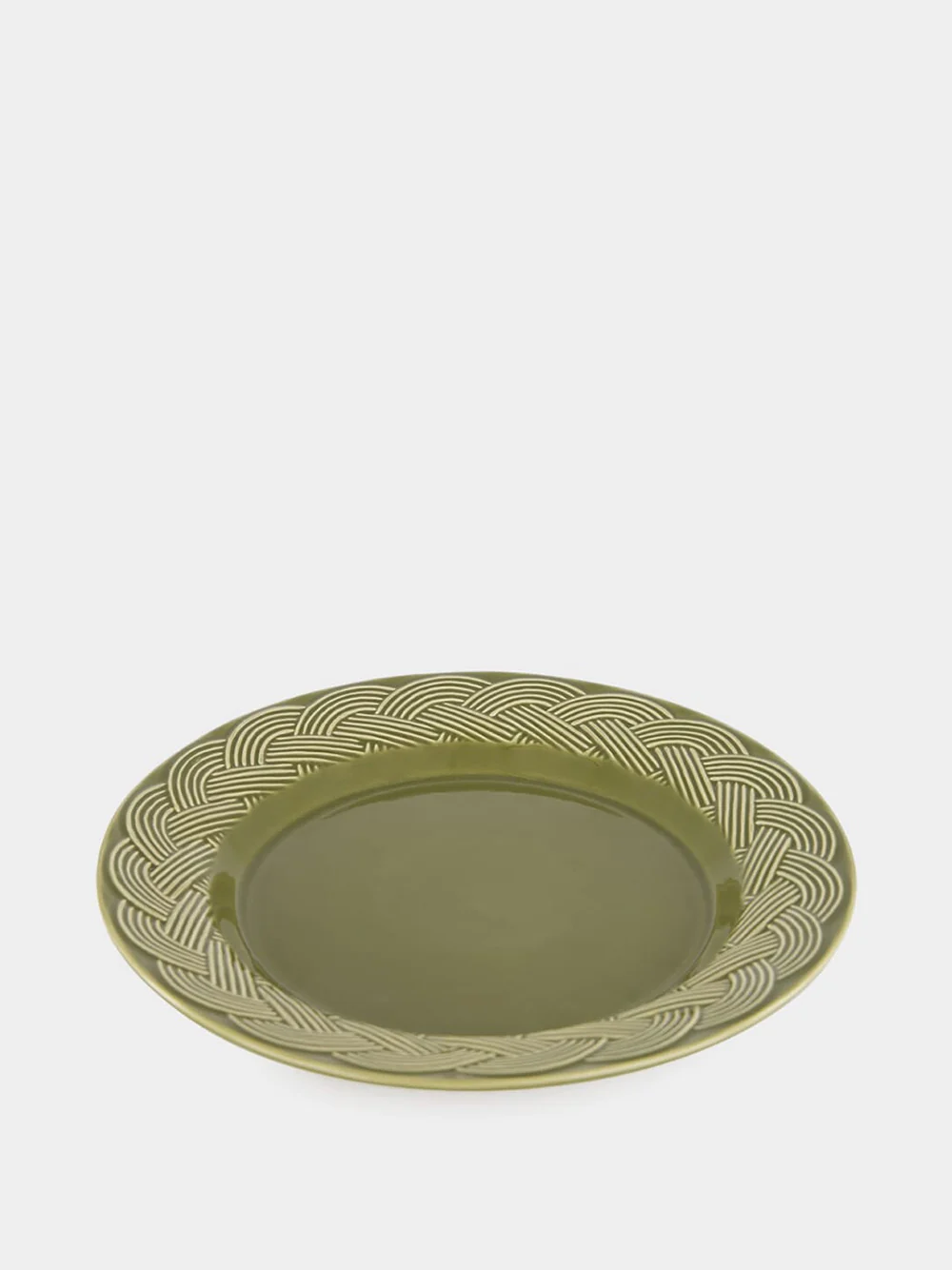 Vime Green Ceramic Dinner Plate - Image 2