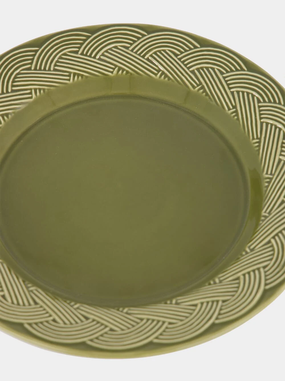 Vime Green Ceramic Dinner Plate - Image 4