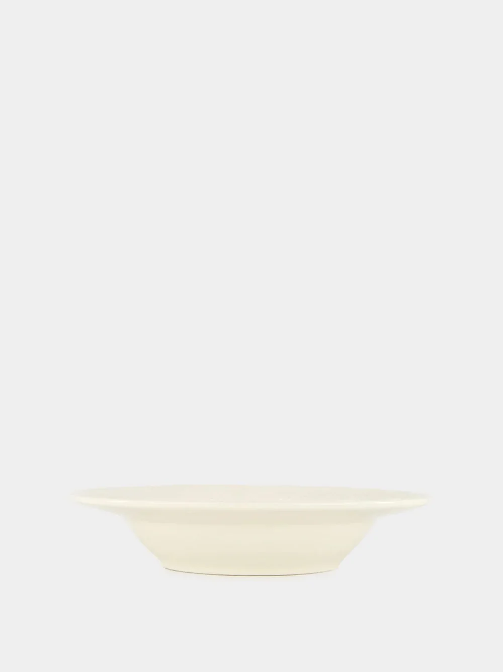 Vime White Ceramic Soup Plate - Image 4