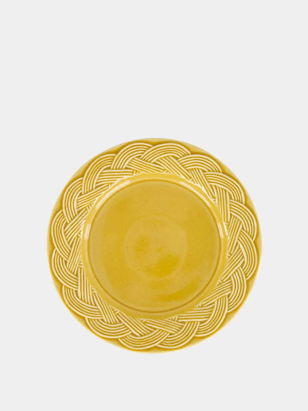 Vime Yellow Ceramic Dessert Plate - Image 2