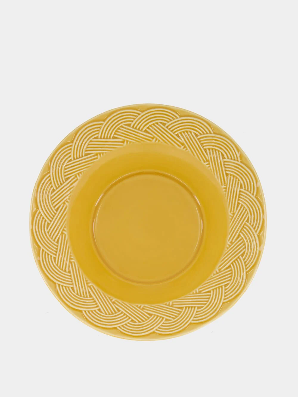 Vime Yellow Ceramic Soup Plate