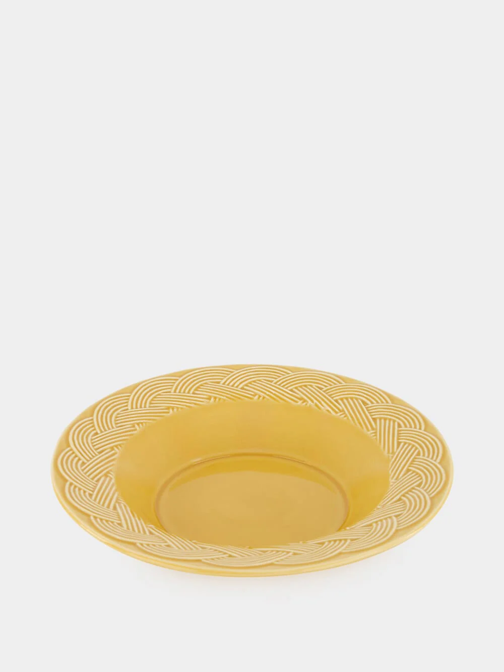 Vime Yellow Ceramic Soup Plate - Image 3