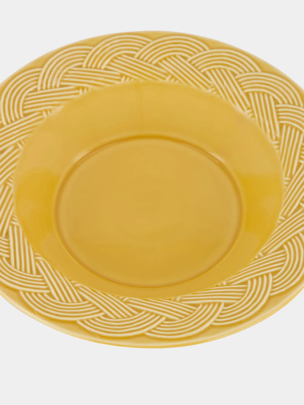 Vime Yellow Ceramic Soup Plate - Image 5