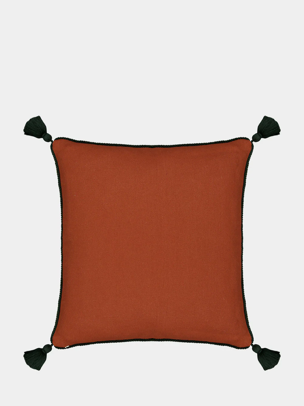Teles Brick Linen and Chenille Embroidered Cushion - Image 3