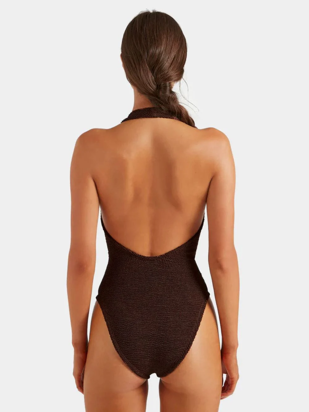 Metallic Chocolate Adriana Beaded Swimsuit - Image 5