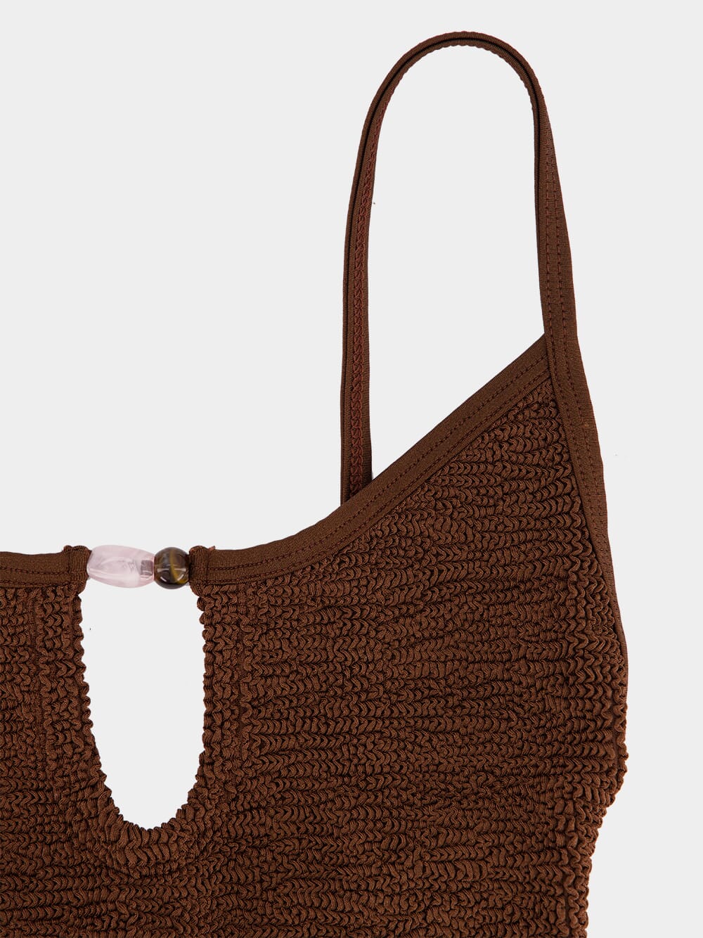 Metallic Chocolate Mia Beaded Swim - Image 5