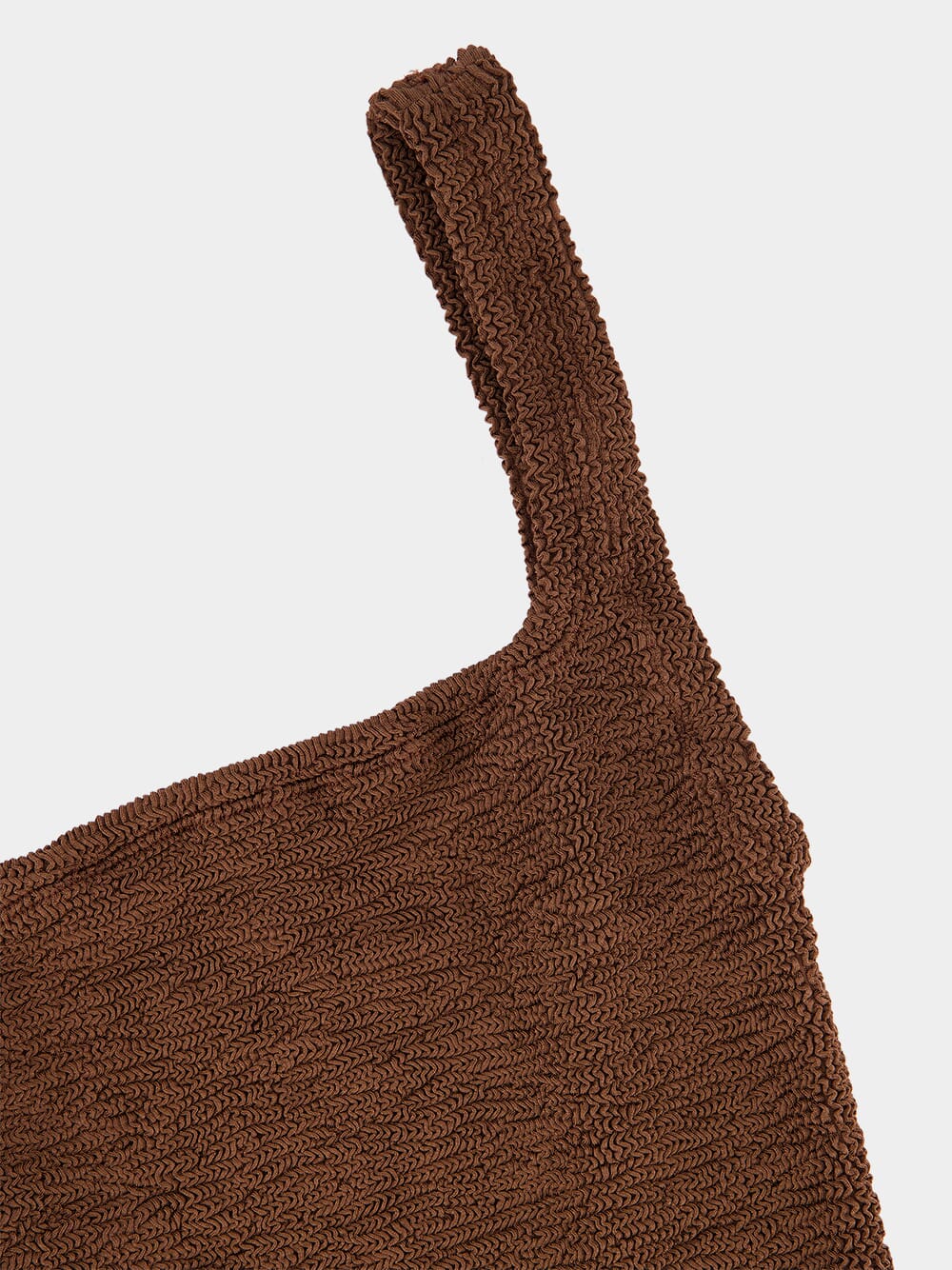 Metallic Cocoa Square Neck One-Piece Swimsuit - Image 3