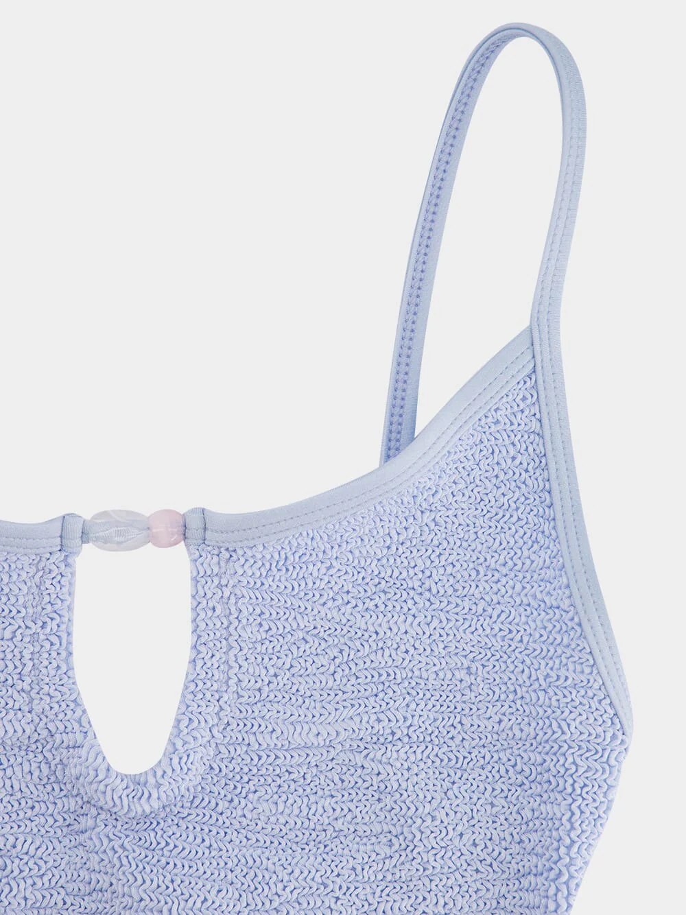 Metallic Ice Blue Mia Beaded Swim - Image 5