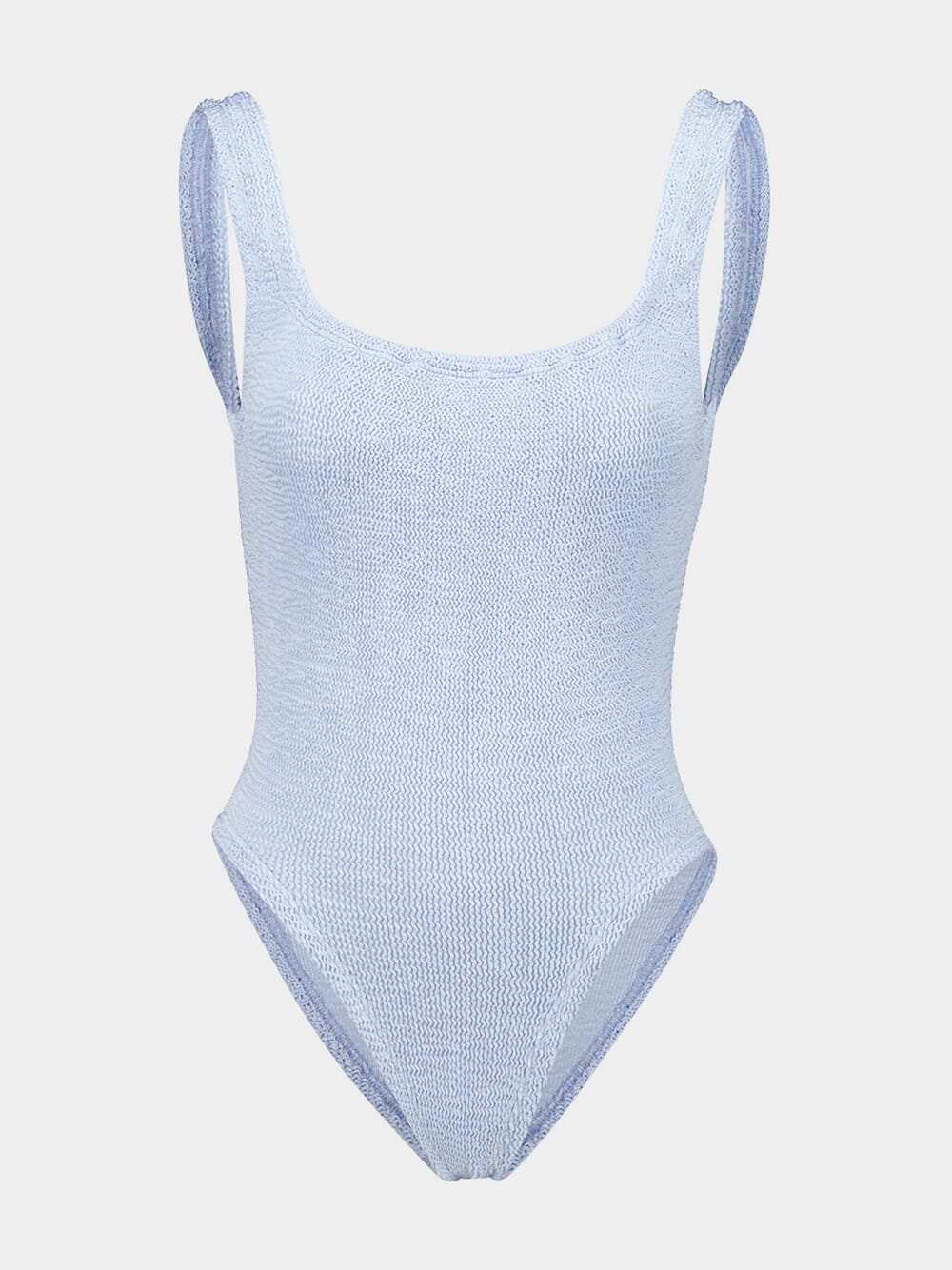 Metallic Ice Blue Square Neck Swim - Image 2