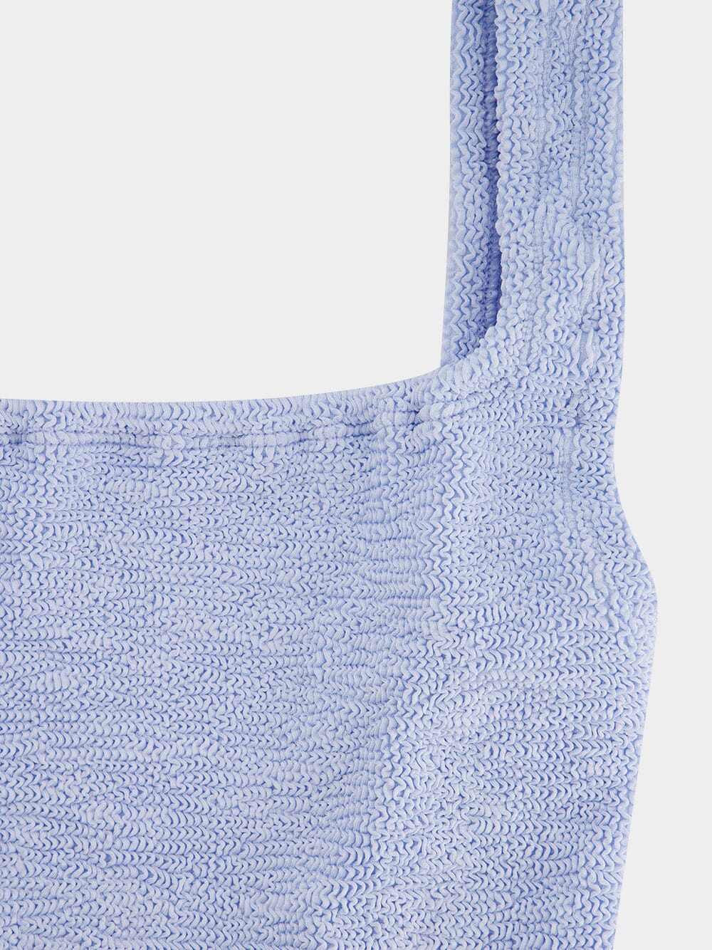 Metallic Ice Blue Square Neck Swim - Image 5