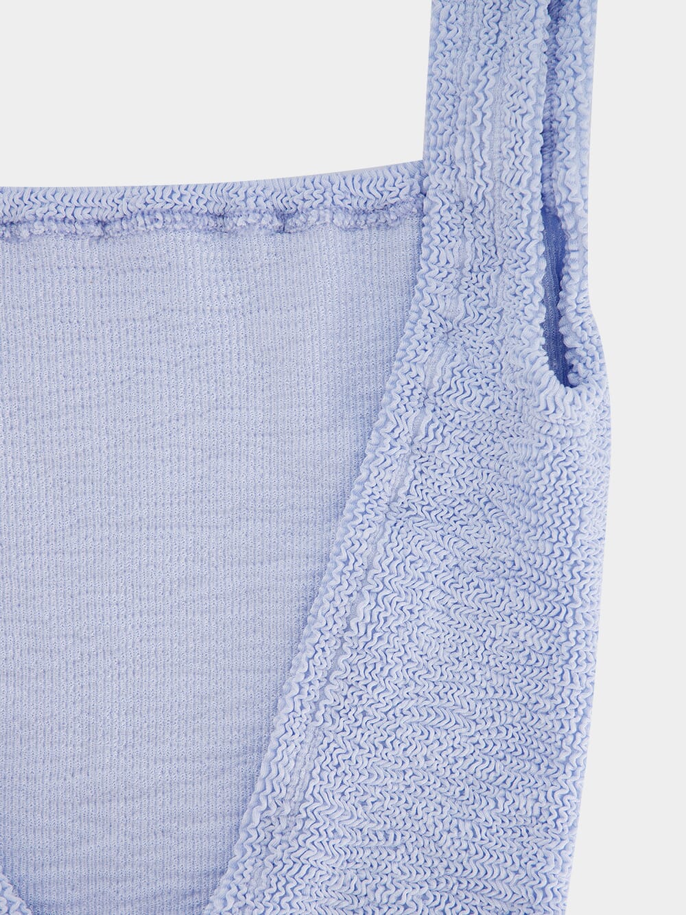 Metallic Ice Blue Square Neck Swim - Image 6