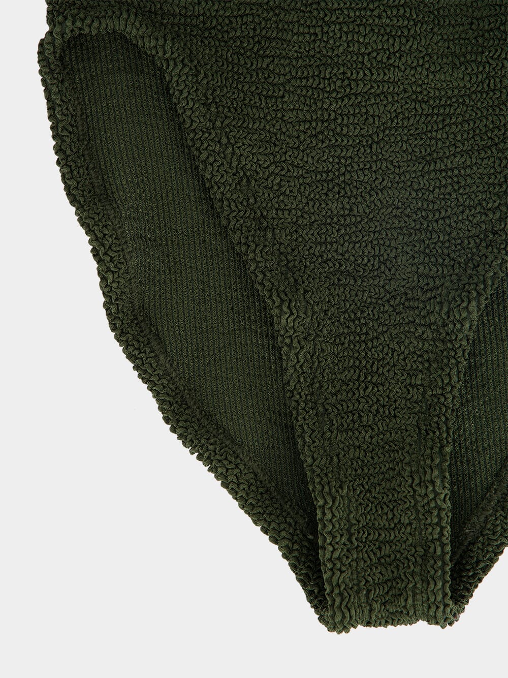 Metallic Khaki Square Neck Swimsuit - Image 6
